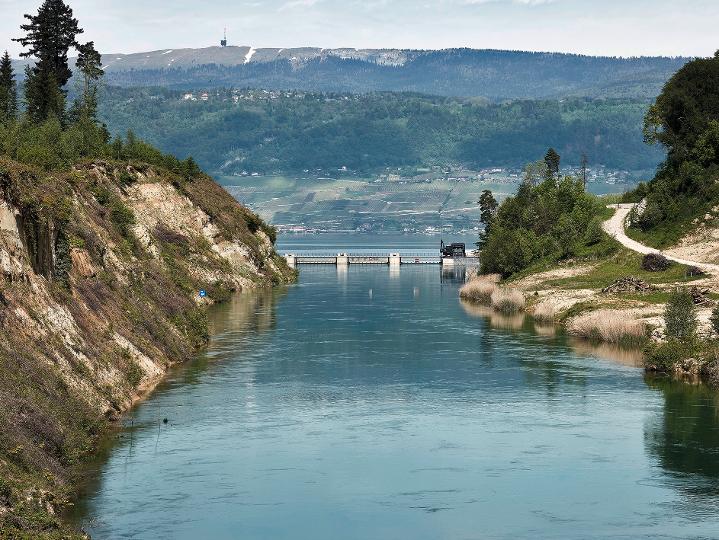 Wasserkraftwerk Hagneck am Bielersee